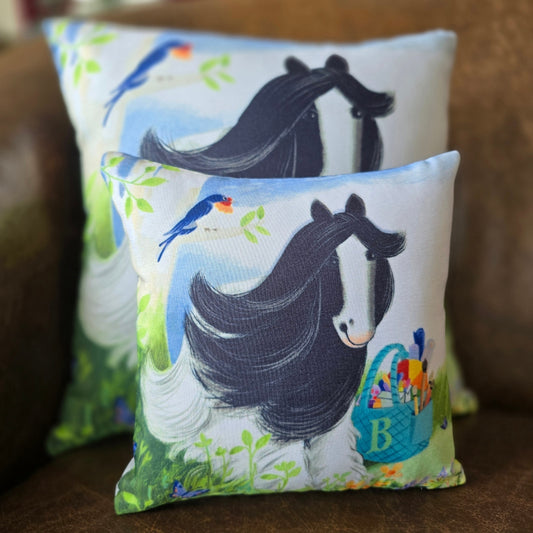 Bella and Bird Book Pillow Small